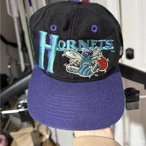 Vintage Hornets Black and Purple Cap